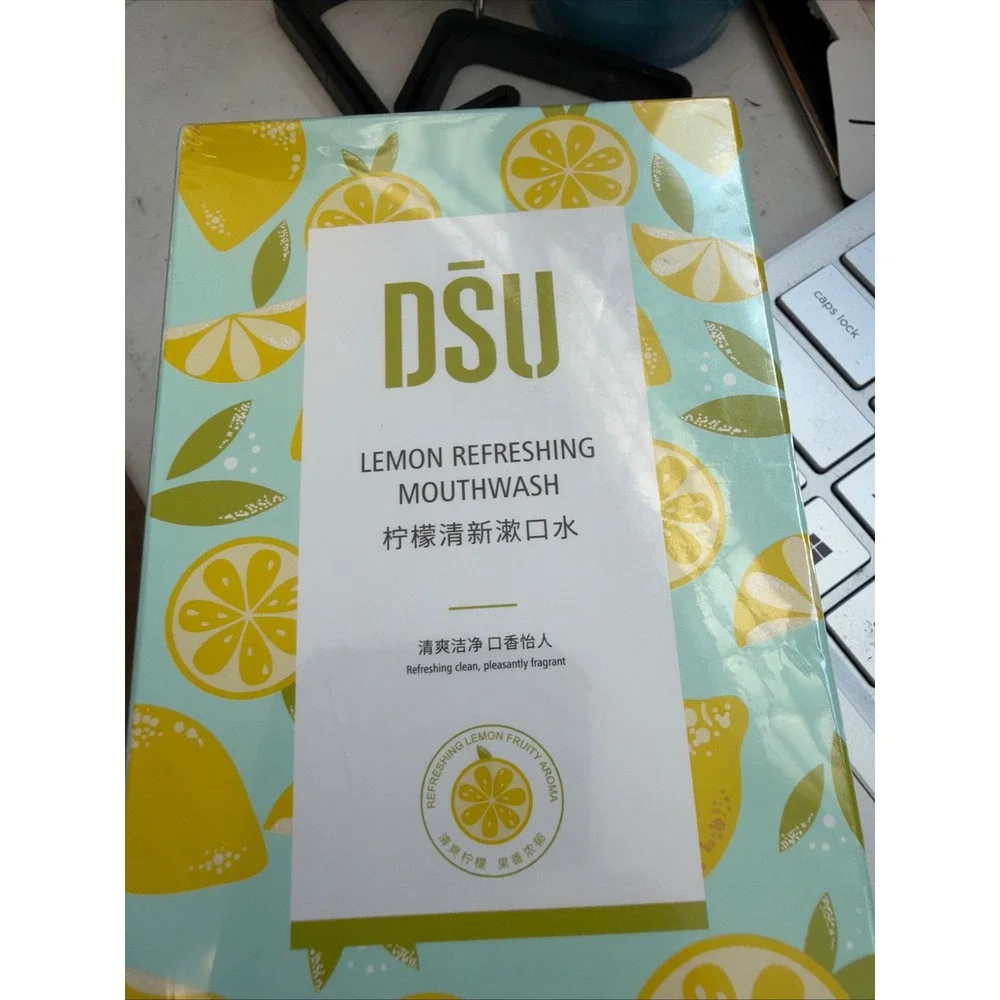 DSU Lemon Refreshing Mouthwash 20 Pack Portable Single Use Sachets 10ml Sticks
